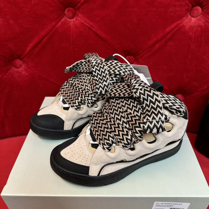 lanv1n leather curb sneakers