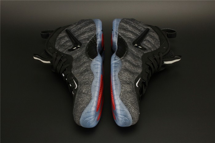 nike air foamposite pro "tech fleece" dark grey mens 624041-007