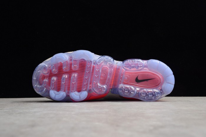 nike air vapormax flyknit moc 2 moon particle/solar red-indigo burst ah7006-201