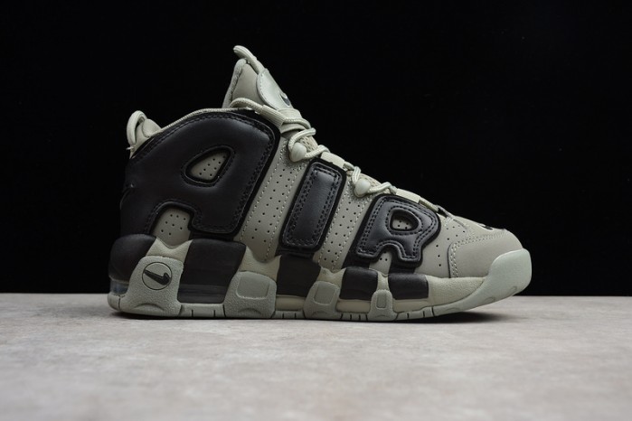 nike air more uptempo “dark stucco” dark stucco/black womens 415082-007