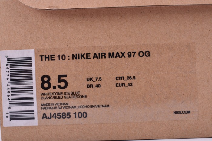 of x nike air max 97 aj4585-100