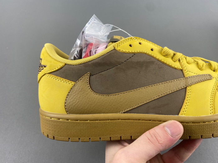 travis scott x air jordan 1 yellow