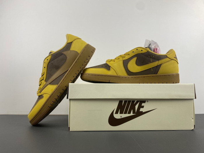 travis scott x air jordan 1 yellow