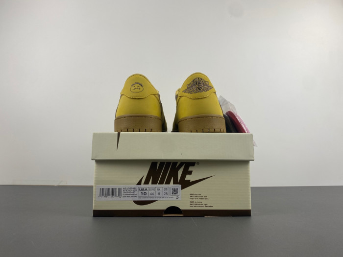 travis scott x air jordan 1 yellow